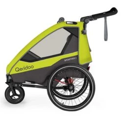 Qeridoo Sportrex 1 Fahrradanhänger Lime Green 2023 Limitiertes Design -Baby Online Shop 002 sportrex1 2023 lg buggy