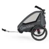 Qeridoo Qupa2 Grey Fahrradanhänger 360-Grad-Buggyrad Und Deichsel 2023 -Baby Online Shop 003 qupa2 2023 grey trailer