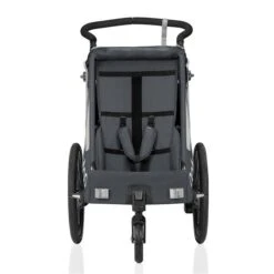 Qeridoo Qupa1 Grey Fahrradanhänger 360-Grad-Buggyrad Und Deichsel 2023 -Baby Online Shop 004 qupa1 2023 grey frontopen