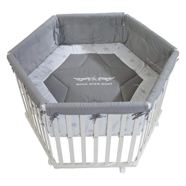 Roba Laufgitter Rock Star Baby 2 Weiß, 6-eckig 3 Roba Laufgitter Rock Star Baby 2 Weiß, 6-eckig