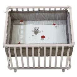 Roba Laufgitter Adam Und Eule Weiß, 75x100 Cm