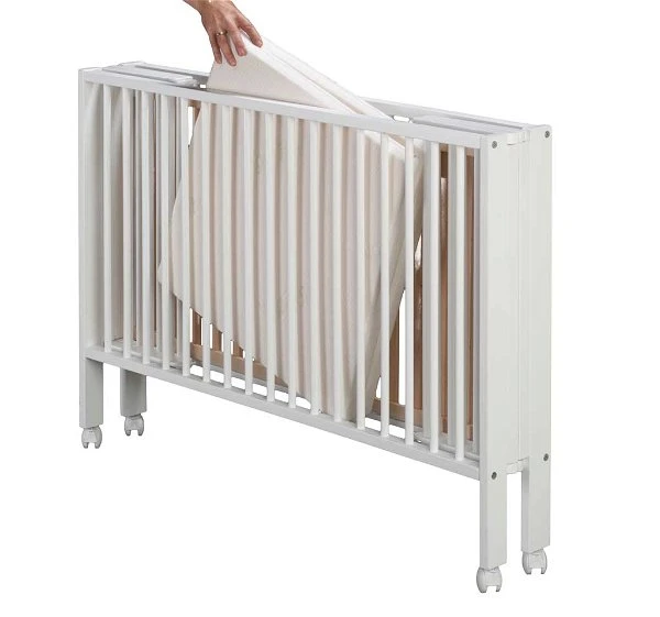 TiSsi Faltbett Aus Massiv Buche Weiß Liegefläche 60 X 120 Cm Inklusive Matratze 4 TiSsi Faltbett Aus Massiv Buche Weiß Liegefläche 60 X 120 Cm Inklusive Matratze – Bild 2