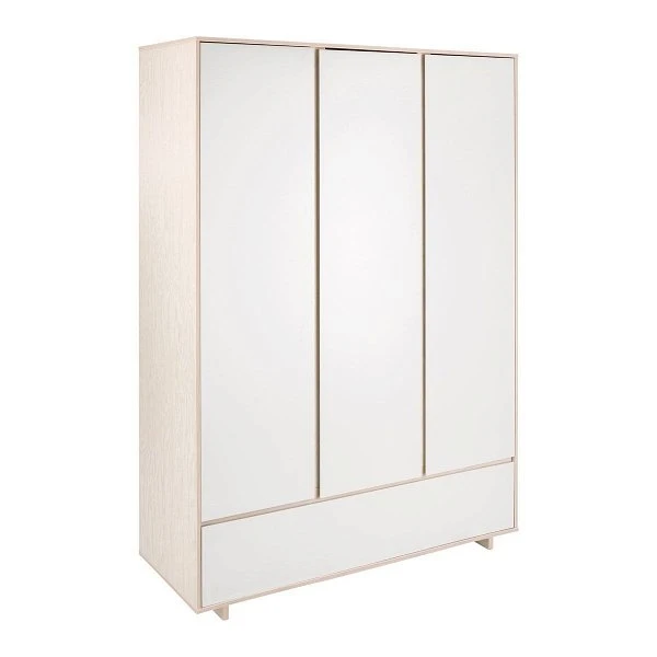 Schardt Capri White Kleiderschrank - 3T 1S Willow/MDF White 3 Schardt Capri White Kleiderschrank - 3T 1S Willow/MDF White