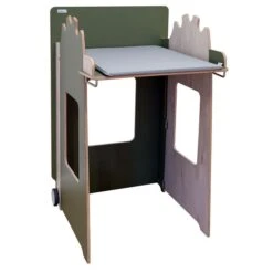 Timkid Mowi Standwickeltisch Moos / Helle Eiche Inkl. Wickelauflage