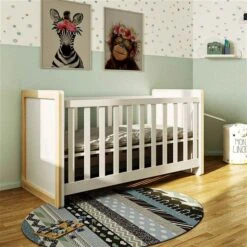 Nature Kid Laslo Babybett Weiß/natur 70 X 140 Cm