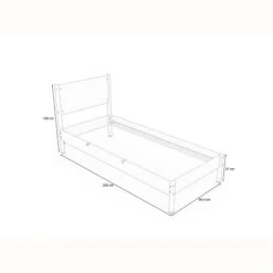 Nature Kid Fabi Familienbett Weiß 180 X 200 Cm Doppeltbett Und 90 X 200 Cm Einzelliege 15 Nature Kid Fabi Familienbett Weiß 180 X 200 Cm Doppeltbett Und 90 X 200 Cm Einzelliege -Baby Online Shop 100230 familienbett90x200 skizze