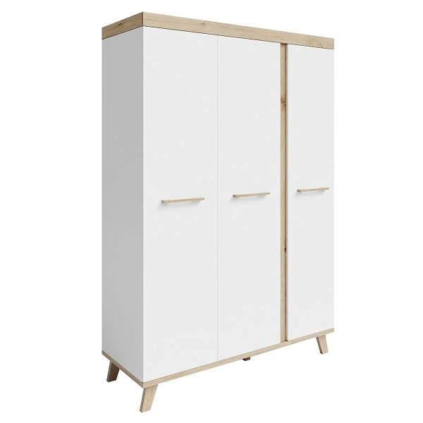 Roba Smile Kleiderschrank 3T Weiß 3 Roba Smile Kleiderschrank 3T Weiß