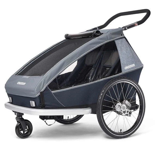 Croozer Kid Vaaya 2 Graphite Blue 2in1 Fahrradanhänger & Buggy-Set – Bild 2