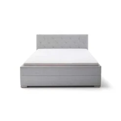 Meise Möbel Chicago Polsterbett Hellgrau 180 X 200 Cm Mit Chromfüßen -Baby Online Shop 1931 20 fein