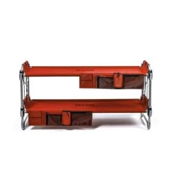 Kid-O-Bunk Campingbett Rot Mit Seitentaschen Etagenbett Von Disc-O-Bed -Baby Online Shop 19808krd organizerkob red 03