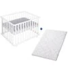 Roba Laufgitter Roba Style Grau Inkl. Matratze Weiß, 75x100 Cm -Baby Online Shop 202100wev230 2 03