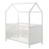 Roba Hausbett 70x140 Cm Weiß Umbaubar Zum Juniorbett -Baby Online Shop 203121wefs hausbett70x140 f 02