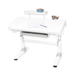 Pinolino Liam Kinderschreibtisch Weiß/grau 1 Schubkasten -Baby Online Shop 208403 01 gr 1