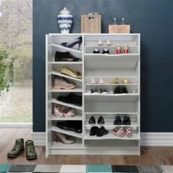 Trendteam Basix Schuhschrank 1TR 3KL Weiß -Baby Online Shop 21245