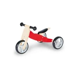Pinolino Mini-Laufdreirad Charlie Rot/natur Birke Massiv, Klar Und Rot Lackiert - Zum Toppreis -Baby Online Shop 239426 01 gr 3