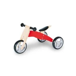 Pinolino Mini-Laufdreirad Charlie Rot/natur Birke Massiv, Klar Und Rot Lackiert - Zum Toppreis -Baby Online Shop 239426 gr 1