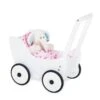 Pinolino Puppenwagen Maria Weiß Lackiert Mit Verstellbaren Schiebegriff Und Bremssystem -Baby Online Shop 262603 1