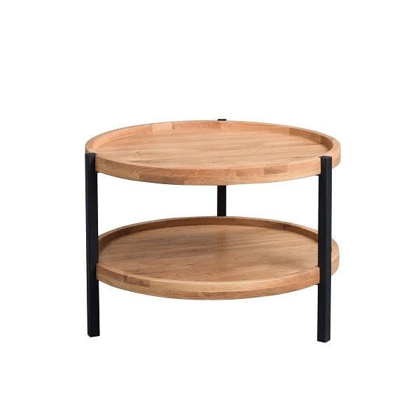 HomeTrends4You Couchtisch Alva 2 Wildeiche Massiv | Gestell Metall Schwarz 3 HomeTrends4You Couchtisch Alva 2 Wildeiche Massiv | Gestell Metall Schwarz