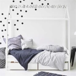 Hoppekids ECO Comfort Hausbett Weiß Kinderbett In 70 X 160 Cm - Mit Hausdach -Baby Online Shop 30 0008 32 07m grey milieu 3 1