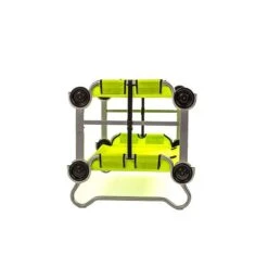 Kid-O-Bunk Campingbett Grün Mit Seitentaschen Etagenbett Von Disc-O-Bed -Baby Online Shop 30005bo kid o bunk gruen etagenbett 2