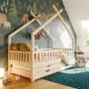 Nature Kid Clara Hausbett Natur 90 X 200 Cm Inkl. Gästebett Und Bettkasten -Baby Online Shop 30012320133 ak como hausbett ambi01 2k