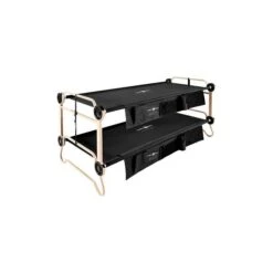 Disc-O-Bed XL Etagenbett Schwarz Modernes Feld- Und Campingbett