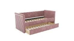 Nature Kid Vilena Sofabett Velour Rosa 90 X 200 Cm -Baby Online Shop 350039 vilena flamingo whiteroom16 9 02