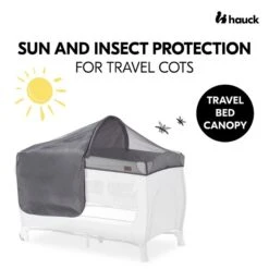 Hauck Travel Bed Canopy Sonnen- & Insektenschutz -Baby Online Shop 4007923599204.pt01.travel bed canopy grey