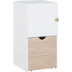 VOX Stige Kommode Mit Tür & Rollenschublade Weiß / Pinie