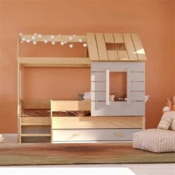 Nature Kid My House Hausbett Natur 90 X 200 Cm Inkl. Stoffdach Und Bettkasten 9 Nature Kid My House Hausbett Natur 90 X 200 Cm Inkl. Stoffdach Und Bettkasten -Baby Online Shop 466064 466074 bergamo hausbett schublade ambiente2 1 1 2k 1