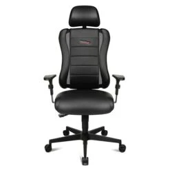 Topstar Sitness RS Bürostuhl Schwarz Inkl. Armlehen & Kopfstütze - Schnell Lieferbar
