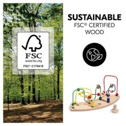 Hauck Play Moving Motorikschleife Aus Holz Für Alpha+ Spielbrett Water Animals -Baby Online Shop 4894352808034.pt06.play moving