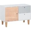 VOX Concept Niedrige Kommode White/oak Grey/graphite