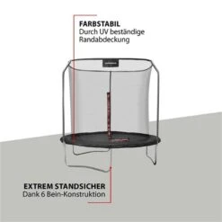 Hudora First Trampolin 250V Mit Sicherheitsnetz 7 Hudora First Trampolin 250V Mit Sicherheitsnetz -Baby Online Shop 64425 first trampolin 250 3