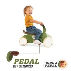 Berg Go2 Retro Green Gokart & Rutschroller -Baby Online Shop 8715839076035 03 go2 retro green pedalmode