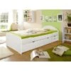 Ticaa Erna Schubkastenbett Weiß 90 X 200 Cm Massivholz -Baby Online Shop 880673 880680 2 1