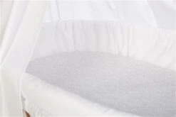 Mionido Stubenwagen Lisa Natur Paisley Hellgrau Mit Garnierung, Matratze Und Matratzenbezug -Baby Online Shop 9616 01 589v1 2