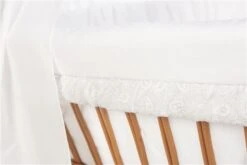 Mionido Stubenwagen Lisa Natur Paisley Hellgrau Mit Garnierung, Matratze Und Matratzenbezug -Baby Online Shop 9616 01 589v1 5