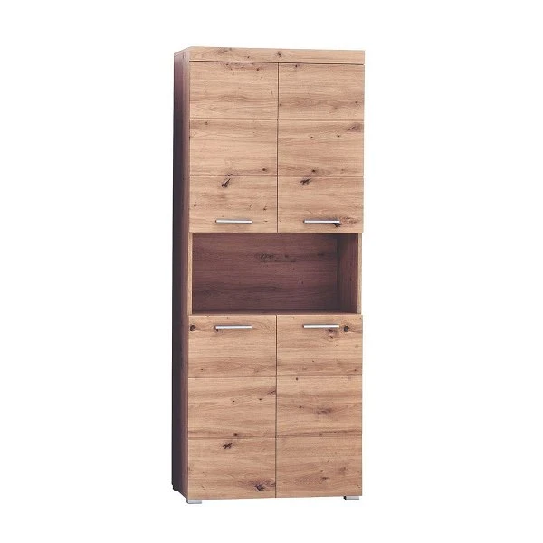 Trendteam Amanda Hochschrank 73x190x31 Cm Asteiche / Asteiche 3 Trendteam Amanda Hochschrank 73x190x31 Cm Asteiche / Asteiche
