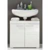 Trendteam Amanda Waschbeckenunterschrank 60x56x34 Weiß -Baby Online Shop amanda bd 1393 301 01 frontal gr 1