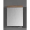 Trendteam Amanda Spiegelschrank 60x77x17 Cm Weiß / Asteiche -Baby Online Shop amanda bd 1393 405 07 frontal grau