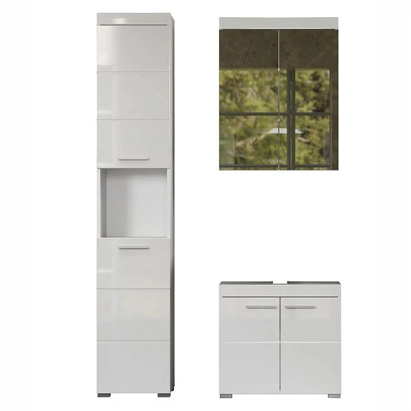 Trendteam Amanda Bad Kombination 3-teilig Weiß 3 Trendteam Amanda Bad Kombination 3-teilig Weiß