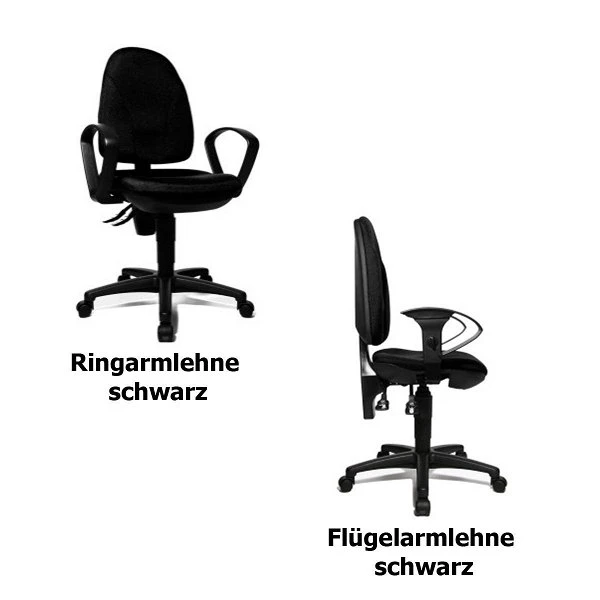 Topstar Point 30 Bürostuhl Schwarz Integrierte Lendenwirbelstütze - Schnell Lieferbar 4 Topstar Point 30 Bürostuhl Schwarz Integrierte Lendenwirbelstütze - Schnell Lieferbar – Bild 2