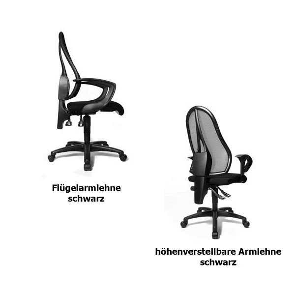 Topstar Open Point Bürostuhl Schwarz Trendige Netz-Optik - Schnell Lieferbar 4 Topstar Open Point Bürostuhl Schwarz Trendige Netz-Optik - Schnell Lieferbar – Bild 2