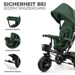 Kinderkraft AVEO Dreirad Mystic Green 12 Kinderkraft AVEO Dreirad Mystic Green -Baby Online Shop aveo mystic green g7 de