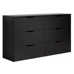 Trendteam Basix Kommode 6 Schubkästen Schwarz
