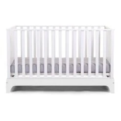 Childhome Childwood Babybett REF 17 Weiß/weiß Höhenverstellbar | Liegefläche 70 X 140 Cm