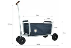 Beachtrekker LiFe Bollerwagen Blau Stabil Und Leicht Inkl. Feststellbremse -Baby Online Shop beachtrekker life info abmessungen 1