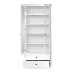 Trendteam Baxter Anbauwand 4-teilig Weiß Dekor | Schmal -Baby Online Shop brandson baxter wo 1860 131 01 frontal geoeffnet freisteller 1