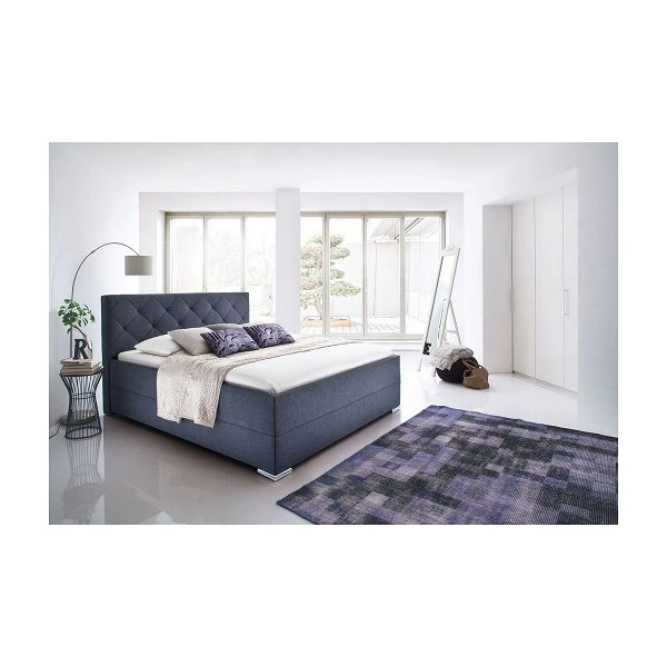 Meise Möbel Chicago Polsterbett Anthrazit 180 X 200 Cm Mit Chromfüßen 3 Meise Möbel Chicago Polsterbett Anthrazit 180 X 200 Cm Mit Chromfüßen